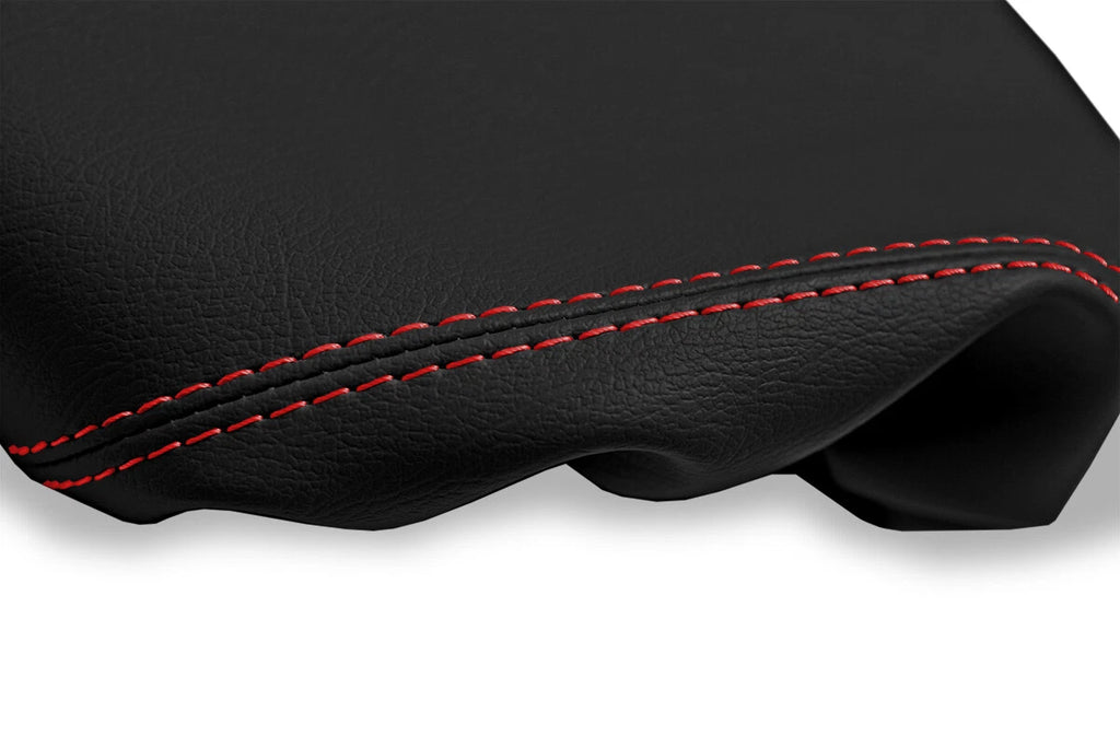 Console Lid Armrest Cover for Mazda CX-7 (2007–2012) Red Stitch