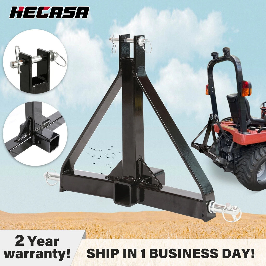 3 Point Trailer Hitch Adapter for CAT 1 Tractor (Fits Various Models)