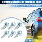 6pcs Timing Belt Cover Bolts for Subaru Baja (2003–2006) No.800706950/800706660