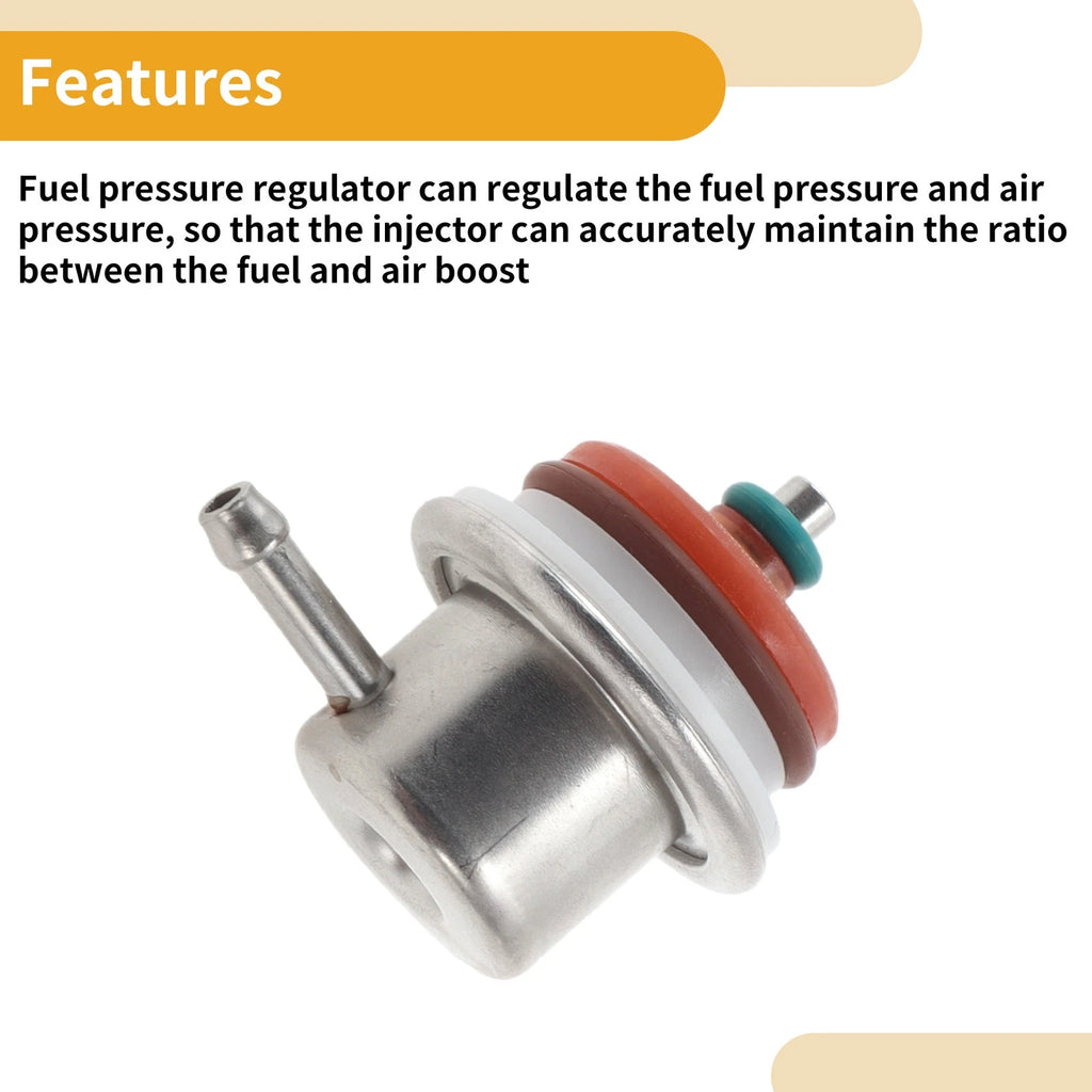 Fuel Pressure Regulator for Chevrolet Blazer (2005) No. 19210686, Metal 20-70 Psi