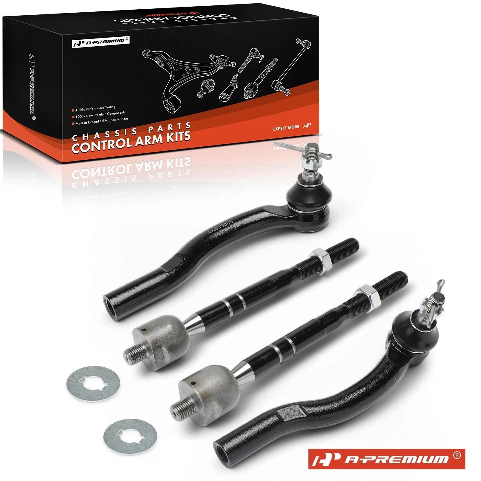 Steering Tie Rod End Set for Toyota Camry 2007-2011 (Front Inner & Outer)