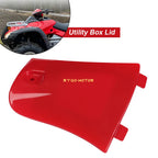Utility Storage Box Lid Cover Red for Honda Rincon 680 TRX680 (2003–2023)