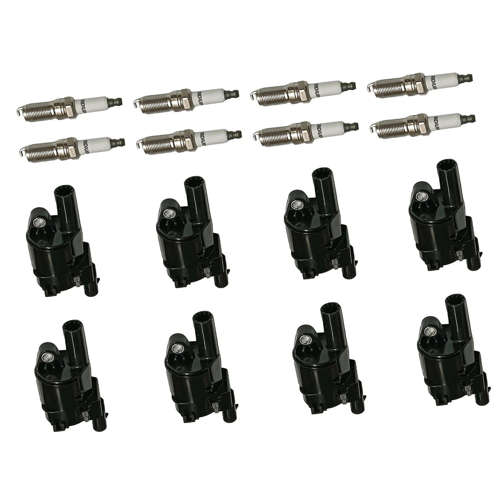 8X Ignition Coil & Spark Plug for Silverado 1500 Tahoe 5.3L (2007–2013)