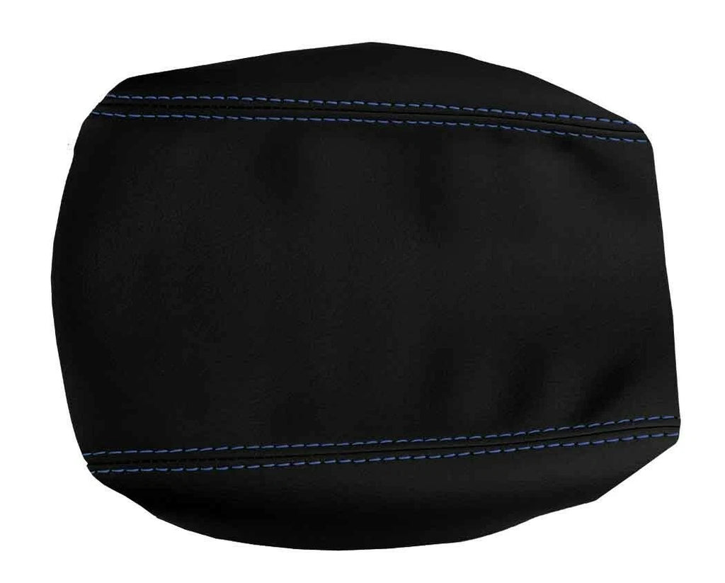 Leather Console Lid Armrest Cover for Lexus RX350 (2010–2015) Blue Stitch