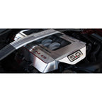 Polished Engine Shroud Cover w/White LED&'Mustang' for 15-17 Ford Mustang GT V8