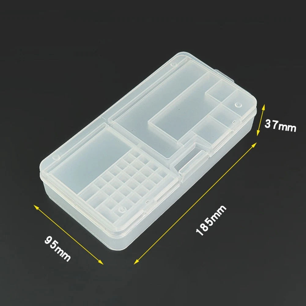 Transparent Rectangle Plastic Storage Box Organizer for