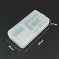 Transparent Rectangle Plastic Storage Box Organizer for