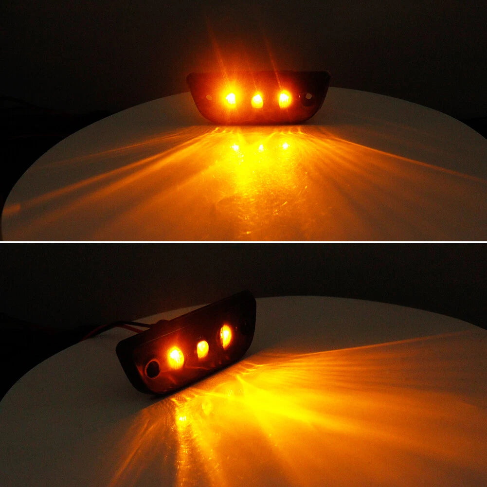 5pc Smoke Lens Amber LED Roof Clearance Marker Light for Kenworth T680 (2017–2023)