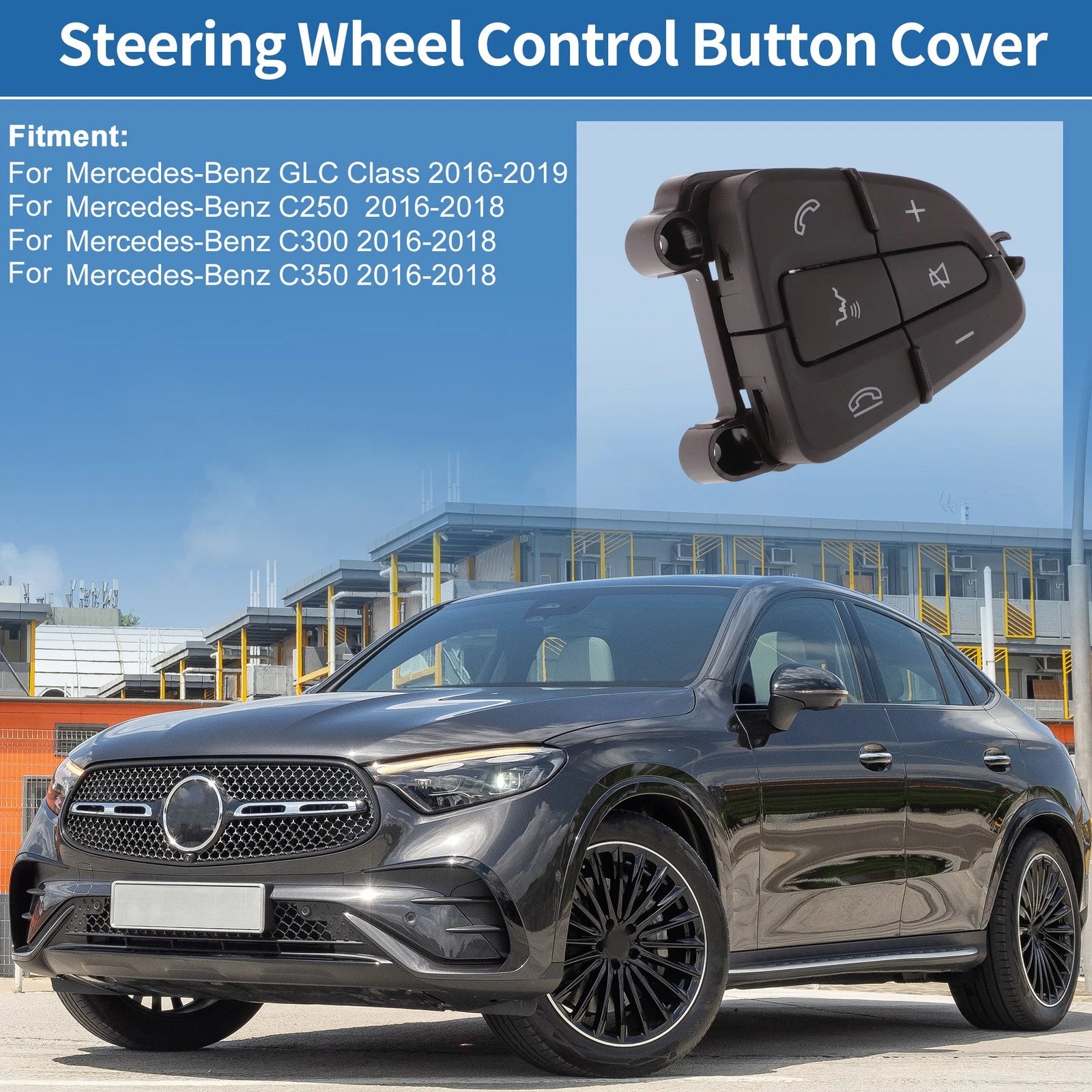 Steering Wheel Buttons for Mercedes-Benz GLC (2016–2023) No.A0999050300 Right Side