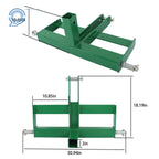 3 Point Receiver Hitch Drawbar with Weight Brackets for CAT 1 Tractor