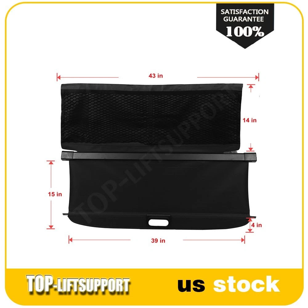 Retractable Rear Cargo Security Trunk Cover for Smart Fortwo (2008–2015)
