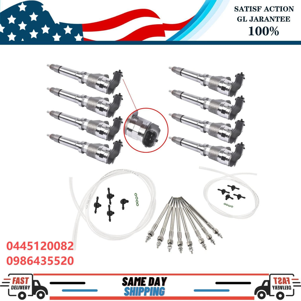 Set of 8 Diesel Fuel Injectors for GMC Duramax (2007–2010)