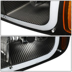 LED DRL Headlight Bumper Lamps for GMC Sierra 1500 Denali (2002–2007)