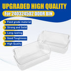 Set of 2 Refrigerator Door Bin Shelf for Frigidaire Kenmore (240324502)