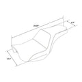 Driver Passenger Step-up Gel Seat for Harley Dyna Super Wide Glide (2006–2017)