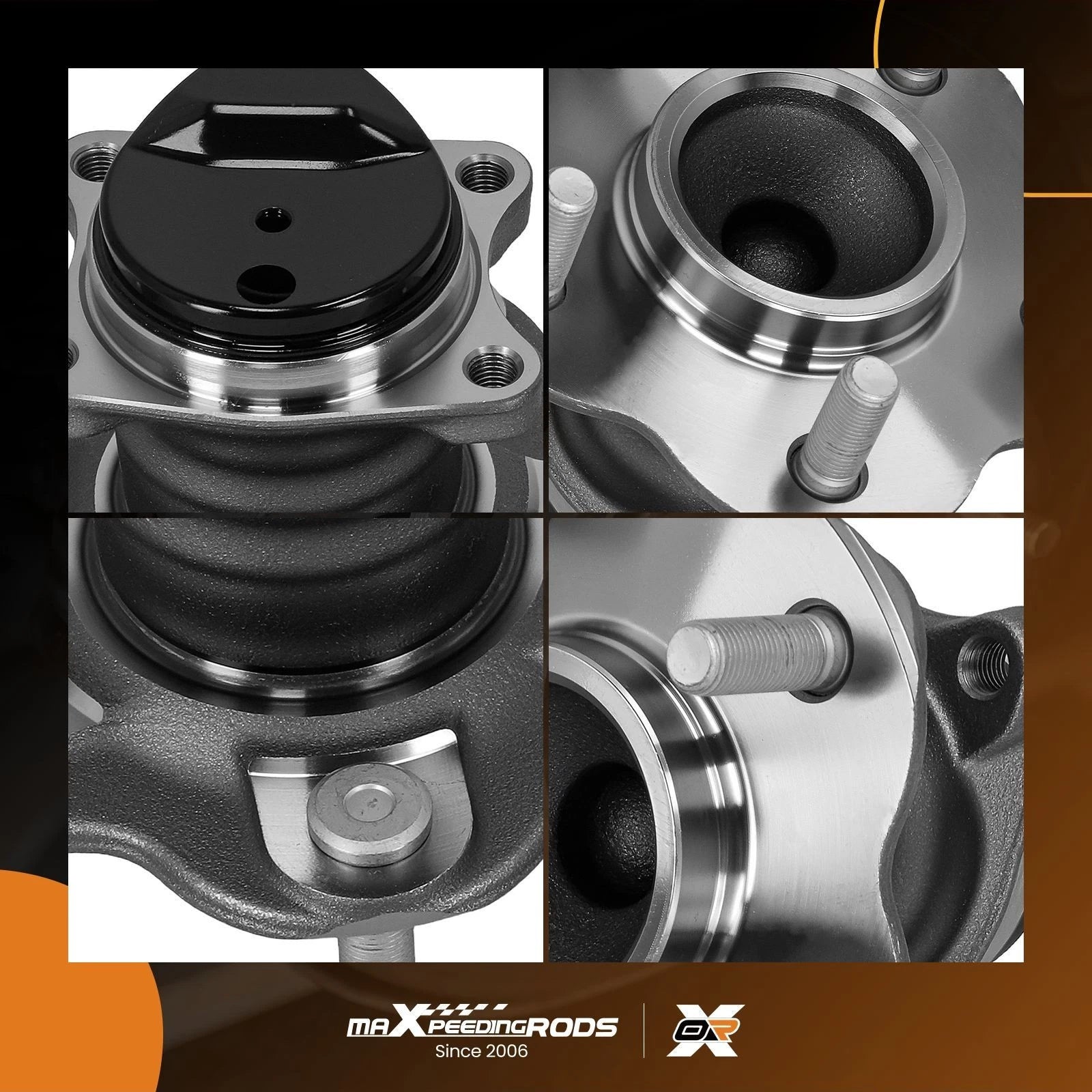 Set of 2 Rear Wheel Hub Bearings for Nissan Sentra (2013–2019)