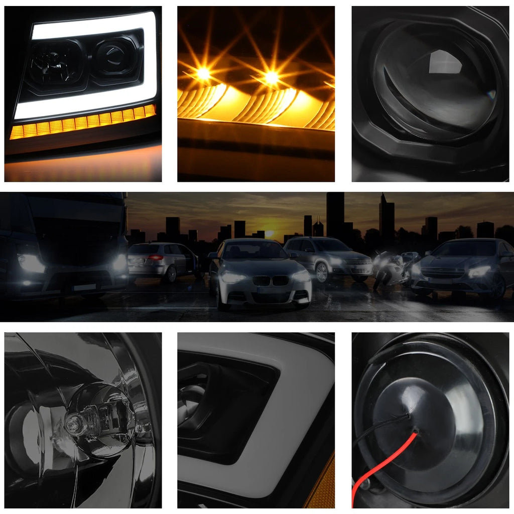 LED Sequential Signal Projector Headlight for Tahoe/Suburban (2007–2014)