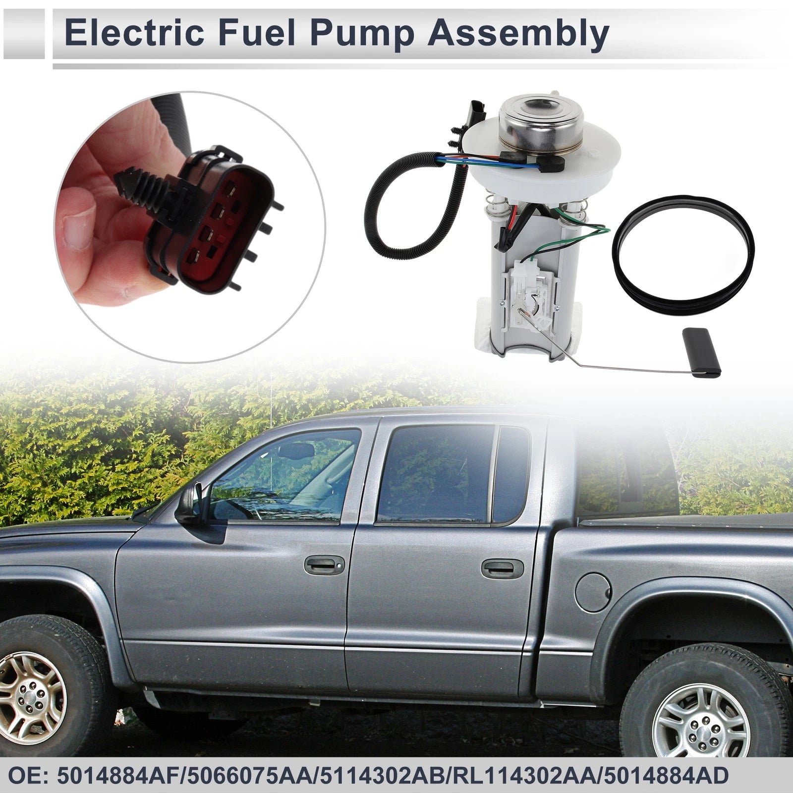 Fuel Pump Assembly for Dodge Dakota (2000–2003) 2.5L 24 Gallon Tank No. 5066075AA
