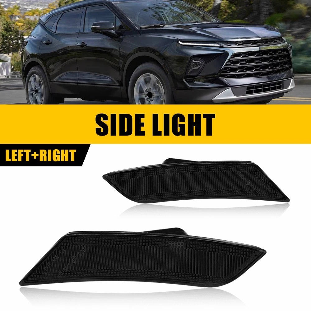 2X Smoke Front Side Marker Light Housings for Cadillac ATS (2013–2014) & XT5 (2017–2024)