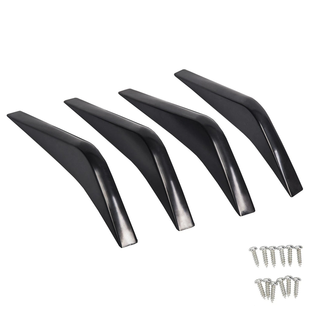 Rear Bumper Lower Air Diffuser Fins for Corvette C7 (2014–2020) Matte Black
