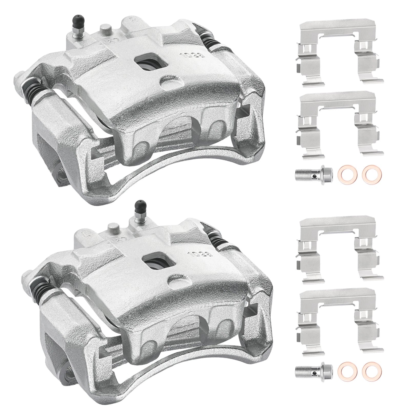 Front Brake Caliper Set with Bracket for Nissan Sentra 2007–2019 1.8L 2.0L