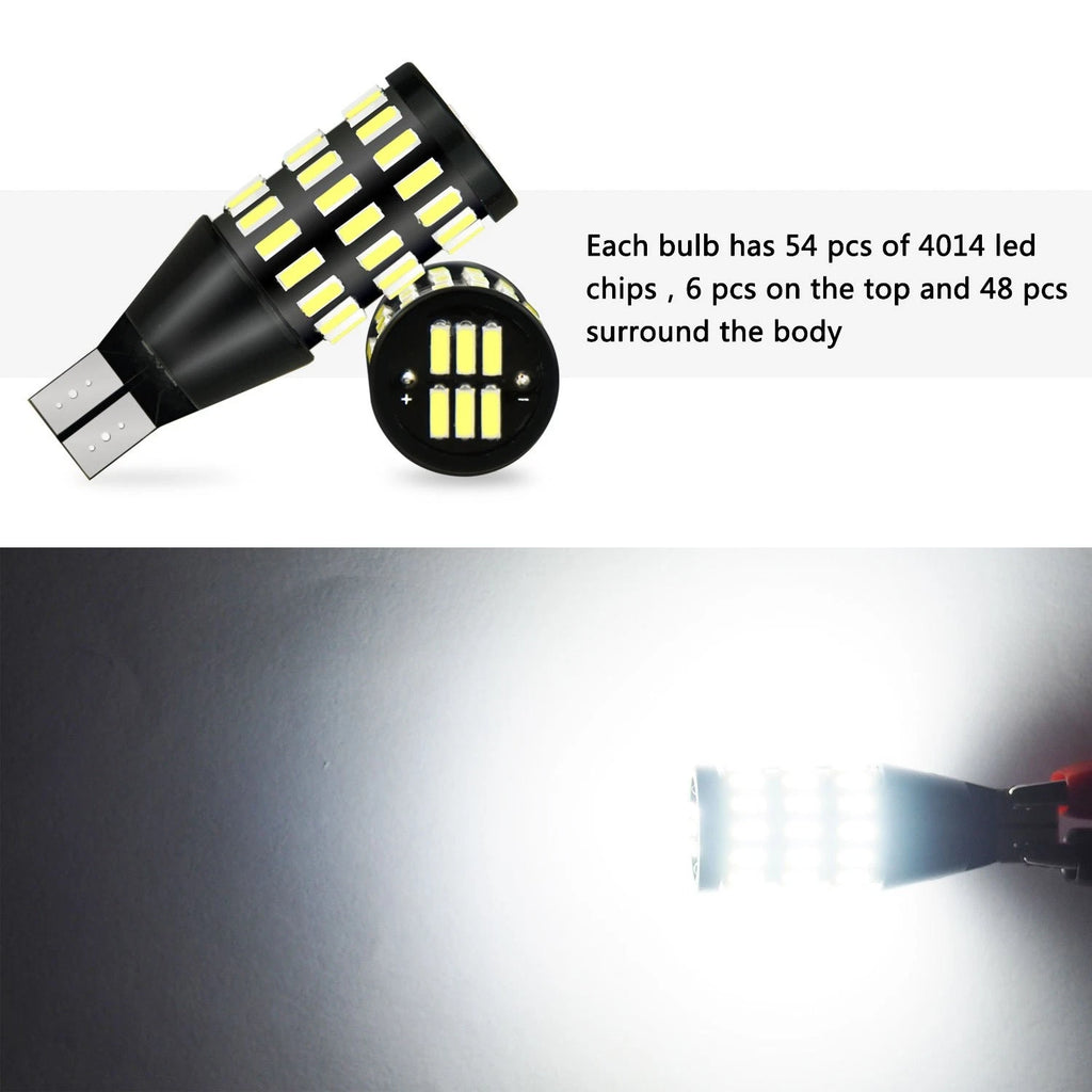 Set of 2 Super Bright 54 LED Backup Reverse Lights for Various Models