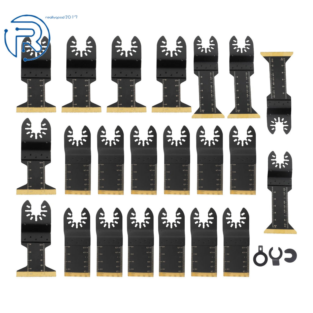 22Pcs Steel Oscillating Tool Blades for Metal Cutting