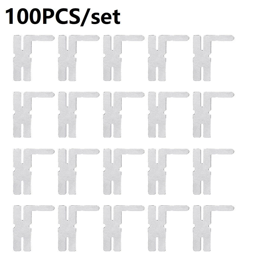 100pcs Nickel Plated Steel Battery Pack Welding Sheet for Spot Welder