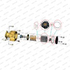 12 Blade Impeller Kit for Sherwood P17000 Series Pump (17000K)