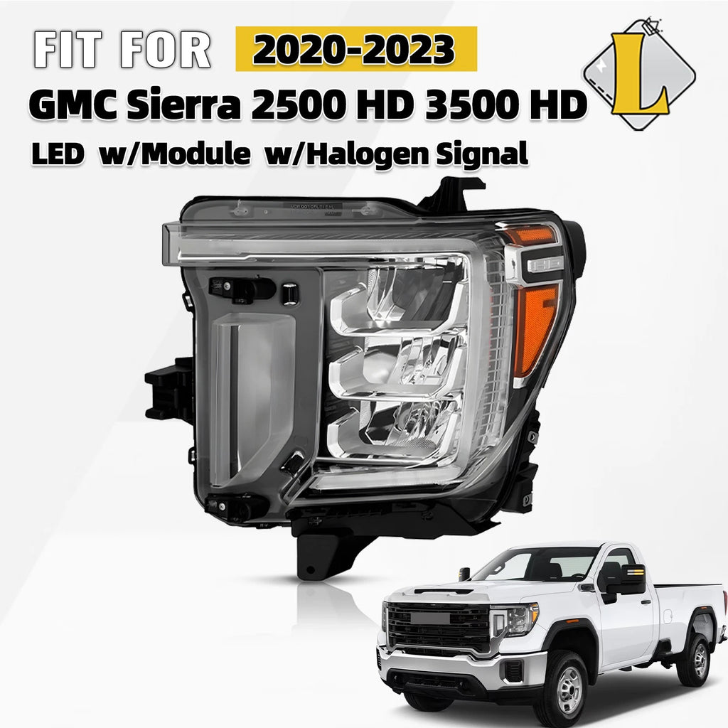 Left Driver LED Headlight Assembly for GMC Sierra 2500HD (2020–2023)