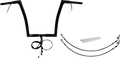 1-1/4" Flat Top Handlebar Kit for Harley Davidson (EZ Install, 14", Black)
