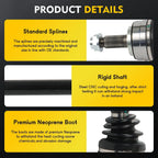 CV Axle Shaft Assembly for Acura TLX (2015–2019) Front Left Driver Side