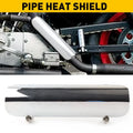 Exhaust Muffler Pipe Heat Shield Cover for AUXITO Motorcycle (Chrome)