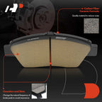 8x Front Ceramic Brake Pads for Honda Fit (2009–2013, 2015–2020)