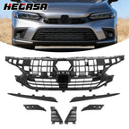 Front Bumper Upper Grille Kit for Honda Civic Sport Sedan (2022–2023)