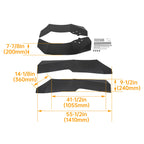 Set of 4 Extended Fender Flares Mud Flaps for Polaris RZR XP 1000 (2014–2022)