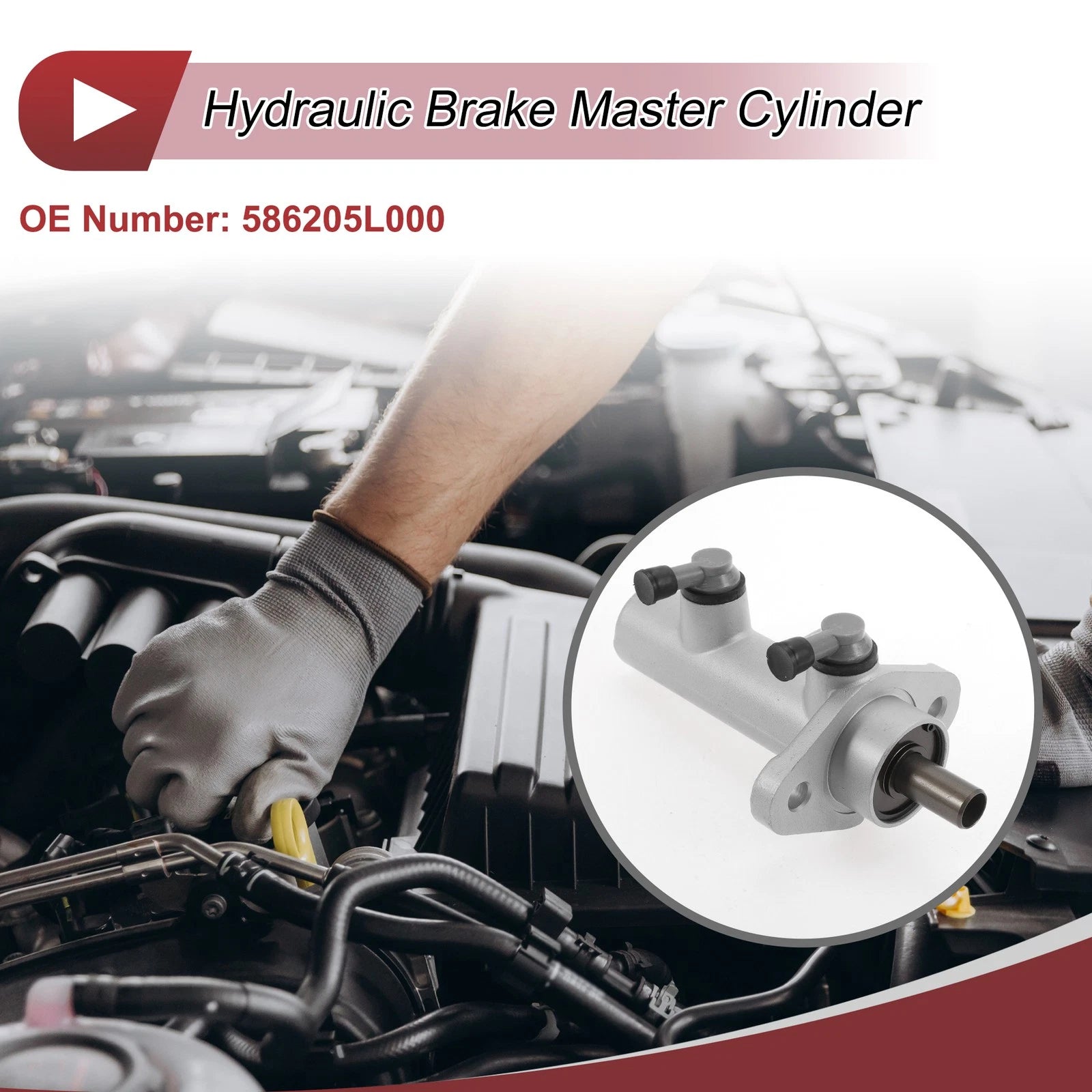 Brake Master Cylinder No.586205L000 for Hyundai HD65 (2007–2014)