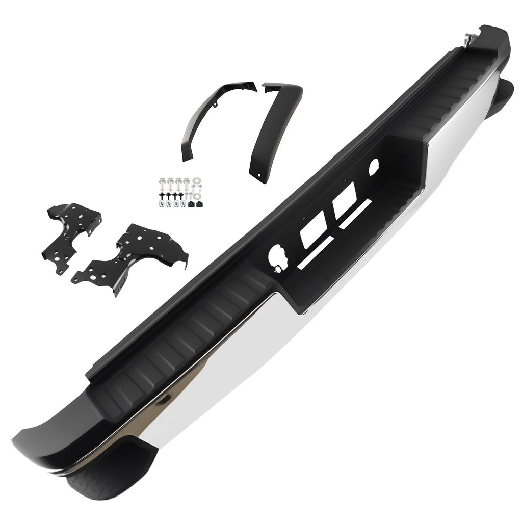 Chrome Rear Bumper for Chevrolet Silverado 2500HD/3500HD (2015–2019)