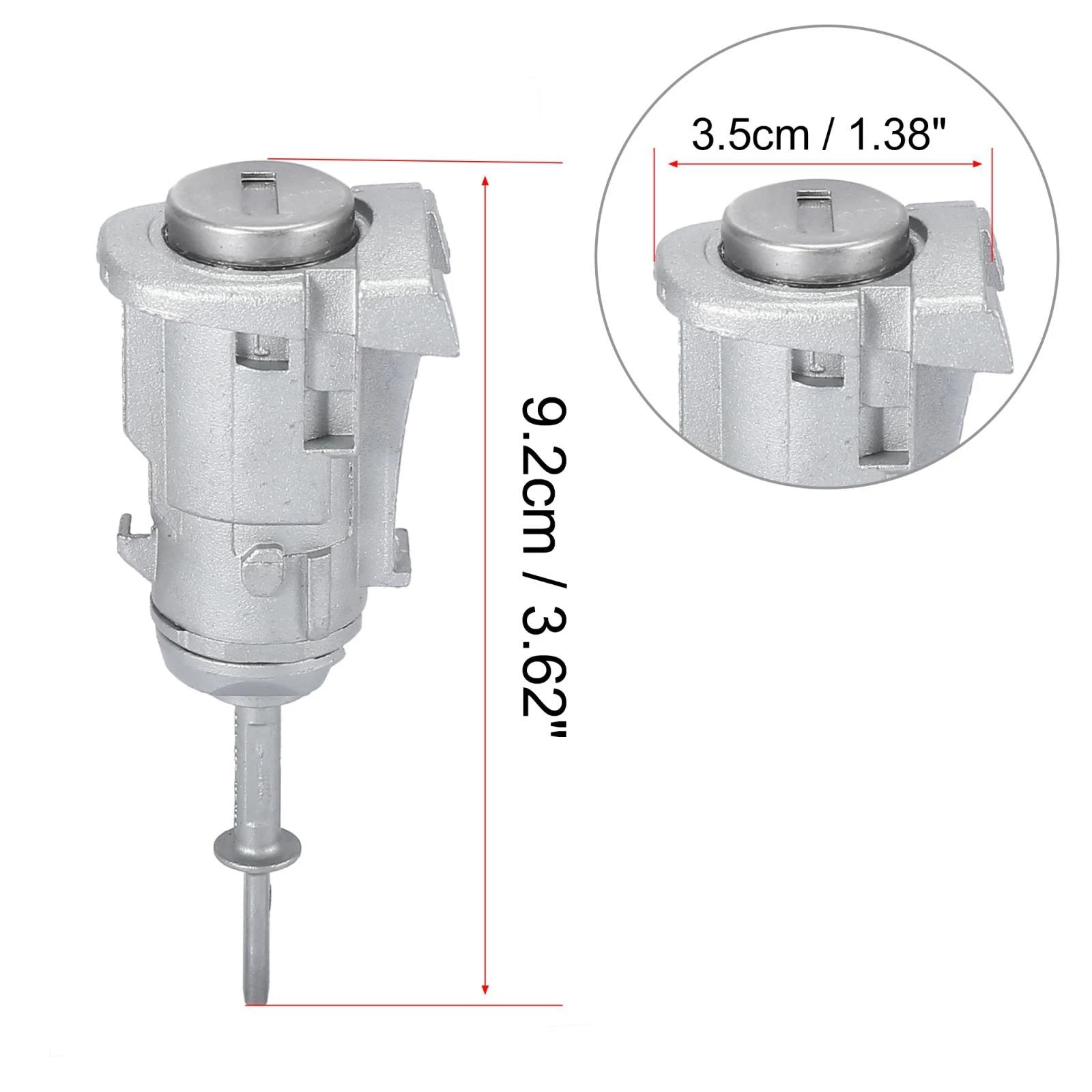 2X Door Lock Cylinder with 2 Keys 604837167 604837168 for Volkswagen Jetta (2011–2018)