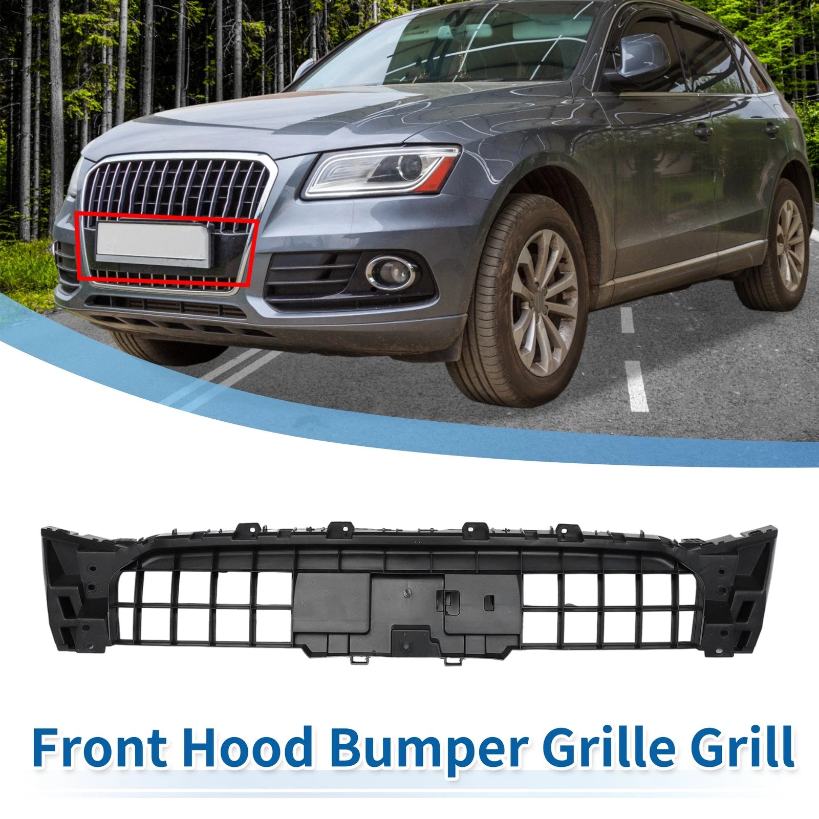 Front Inner Bracket Support Bumper Grille for Audi Q5 (2009–2017) 8R0853692B