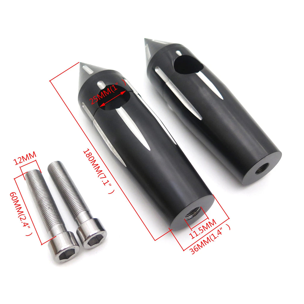 1" Rise 4" Spike Handlebar Risers for Suzuki Intruder Boulevard C50 (2005–2023)