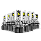 Set of 4 H4 H7 H11 9012 9005 9006 LED Headlight Bulbs 30000LM 6500K