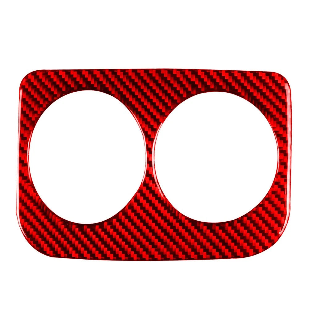 Rear Water Cup Holder Panel Cover Trim for Subaru WRX STI (2015–2021) Carbon Red
