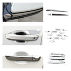 Chrome Door Handle Bowl Side Mirror Stripes Decor Trim for Honda Civic (2016-2021)