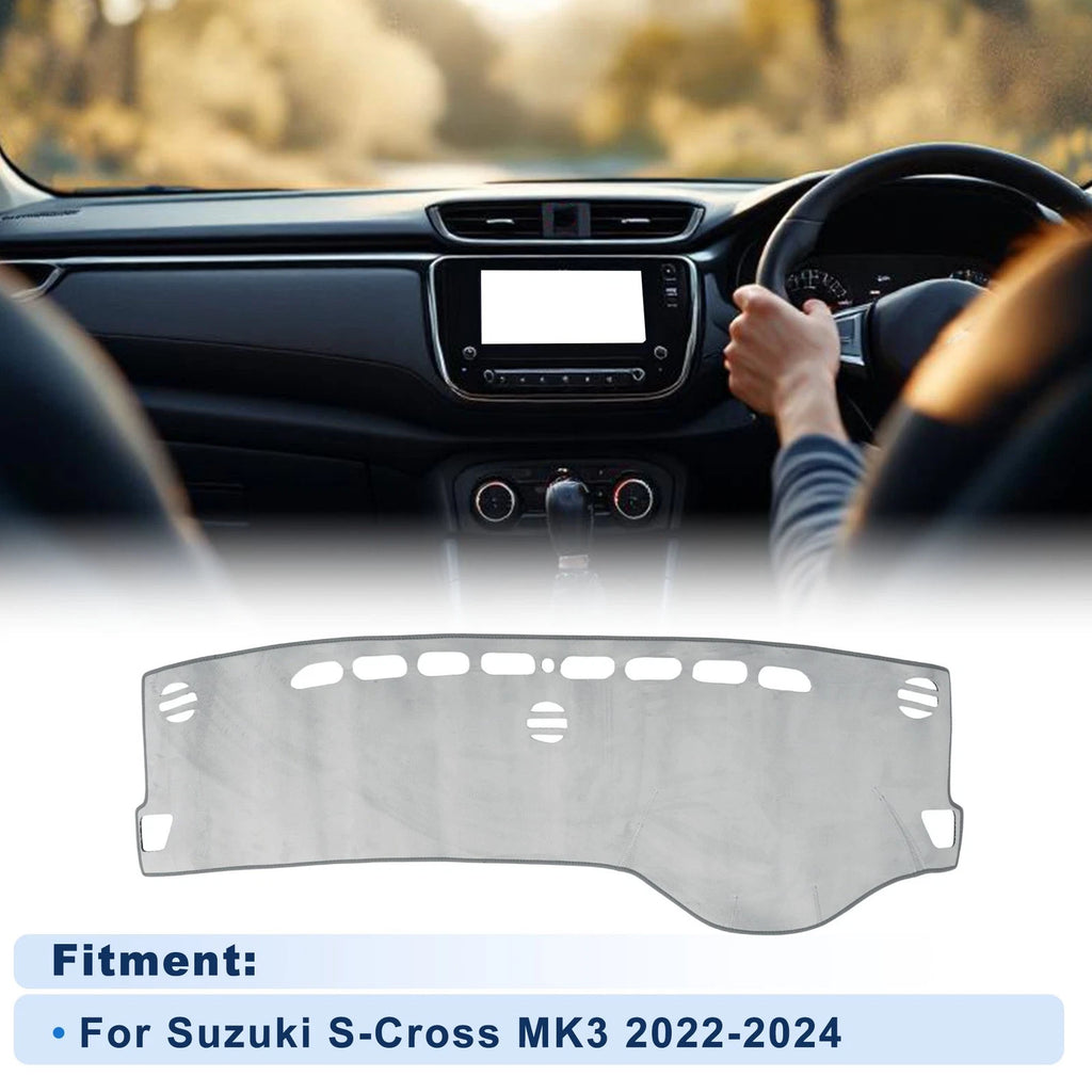 Dash Cover for Suzuki S-Cross MK3 (2022–2024) Flannel Gray