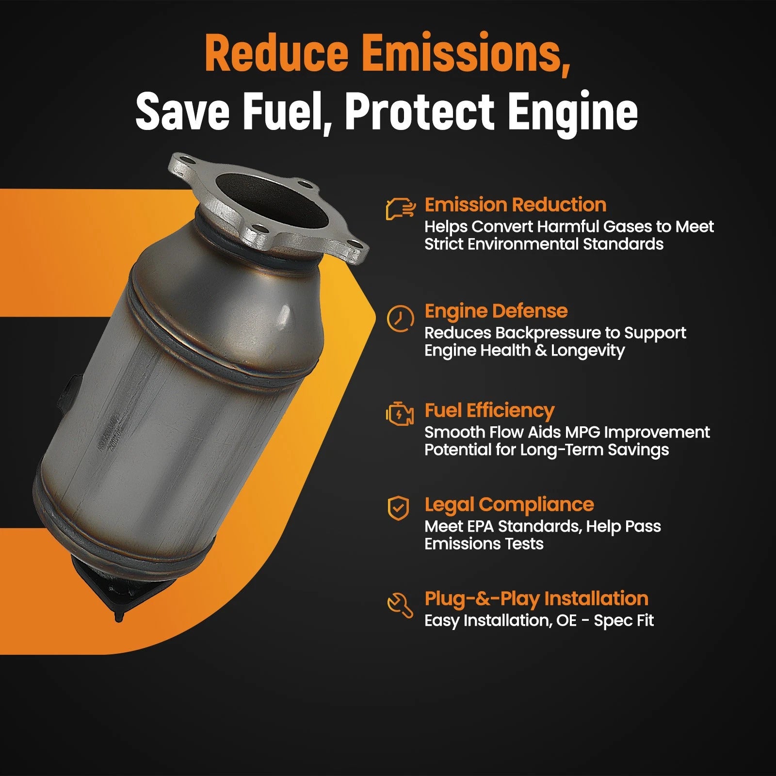Catalytic Converter for Audi Q7/A4/A5 2.0L Turbo