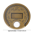 Coin Style Gap Gauge Tool for Measuring Small Gaps (0.02 to 0.1 Inches)