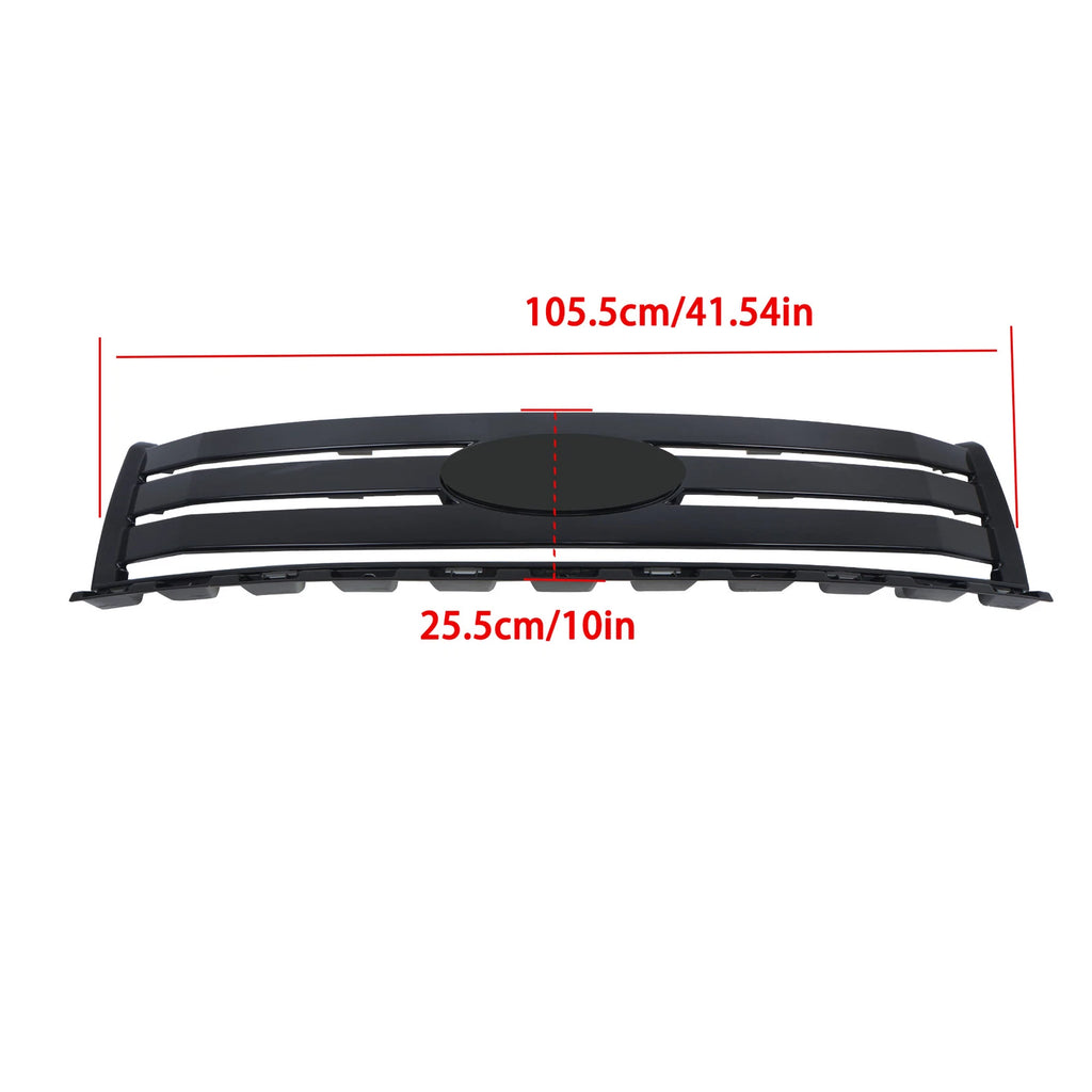 Gloss Black Front Bumper Upper Grille for Ford Edge (2007–2010)