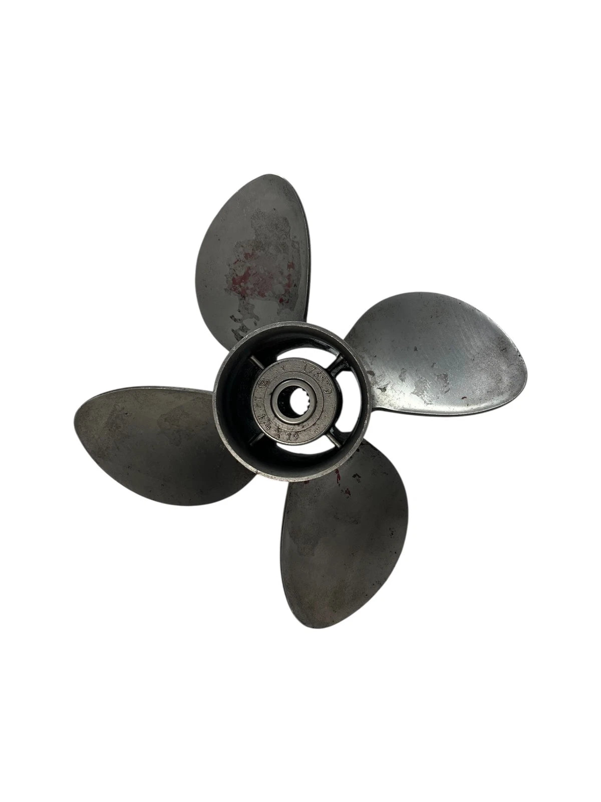 Set of 4 Propellers for Evinrude Johnson (LH, 14 1/4 x 19, 176579)