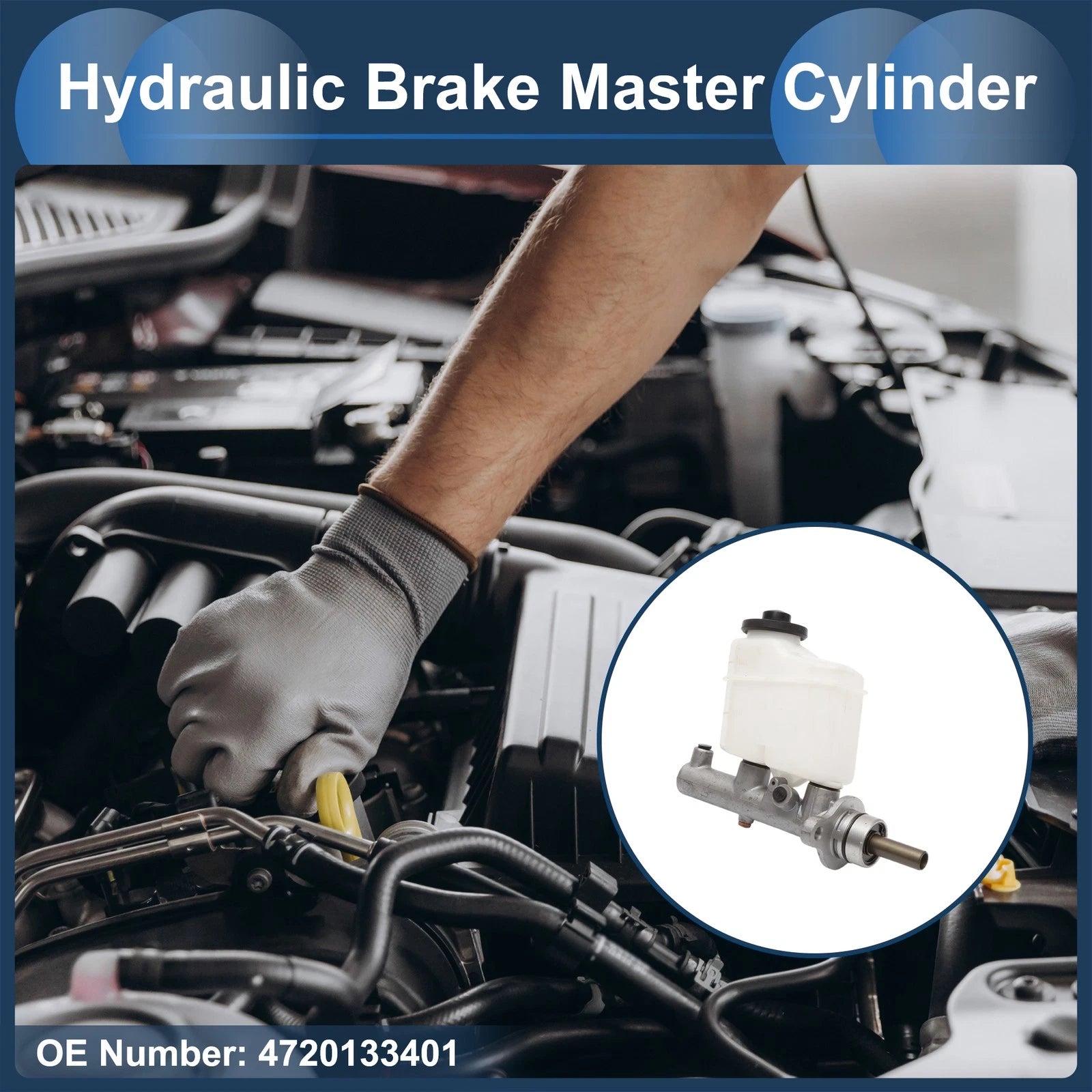 Brake Master Cylinder with Reservoir No. 4720133401 for Toyota Camry (2004–2006)